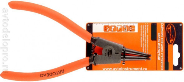 30432 Разжим для стопорных колец 200мм (загнутый) (съемник) АвтоДело