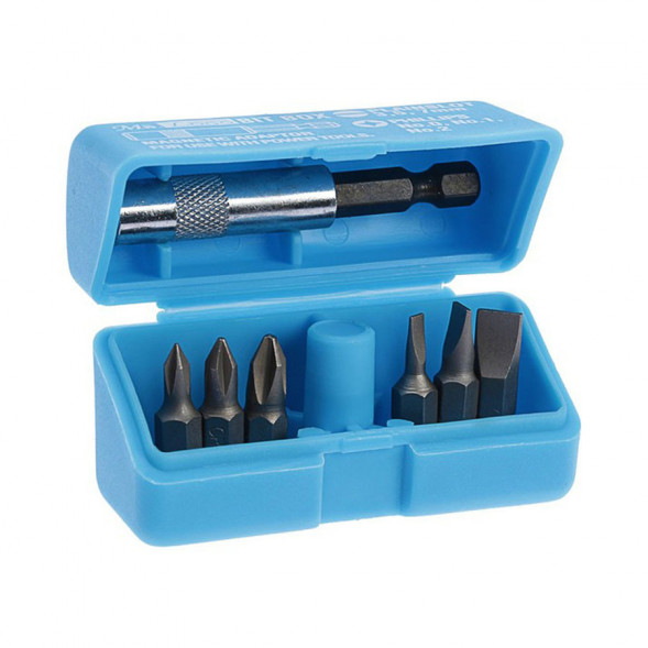 Набор насадок-бит Mr.Logo &quot;CR-V&quot; 7 предетов PH, SL (синий) SD-801B-AS