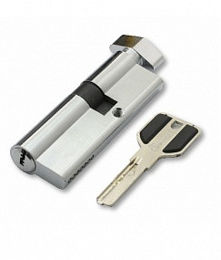 Механизм цилиндровый BR 85 (35С*50), с вертушкой, 5 ключей, хром