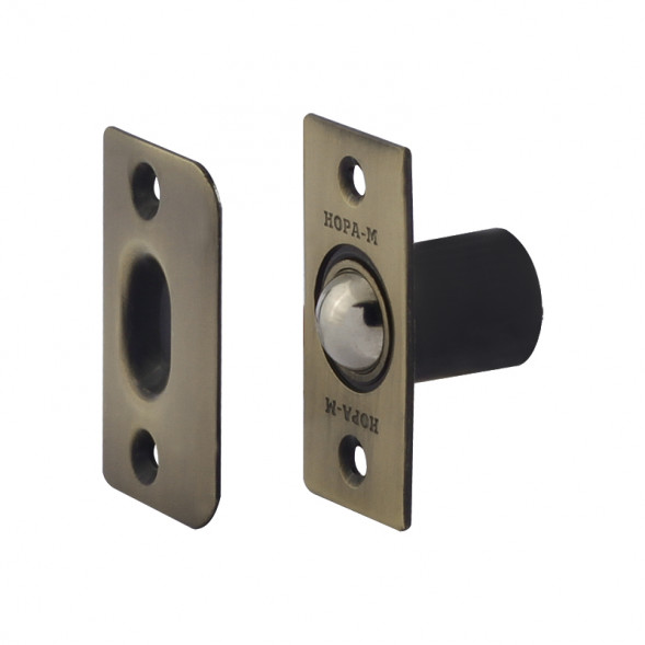 Защелка шариковая 3Ш2 (ст.бронза)  "Нора-М"