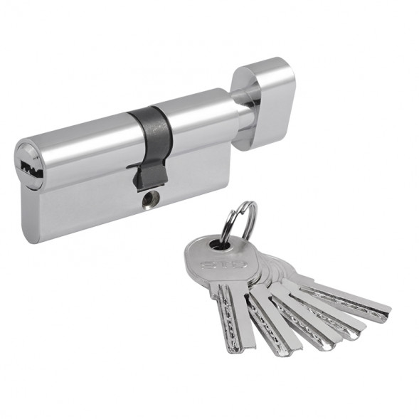 Цилиндр.мех-м STD AL ЛПВ-90 (хром) (50-40в) &quot;Нора-М&quot;