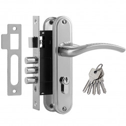 Замок врезной 796А-61,5 мм (хром) НОРА-М