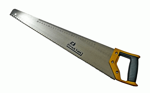 Ножовка по дереву &quot;Практик&quot; 450мм, линейка