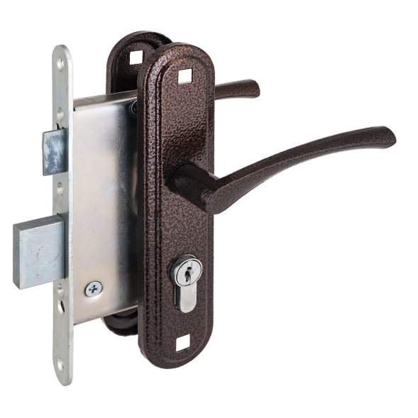 Замок врезной ЗЕНИТ ЗВ4-3.07 медь