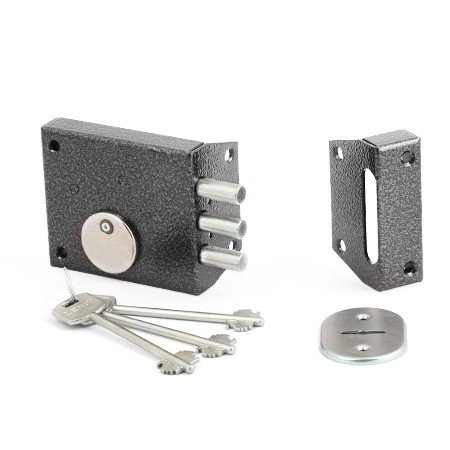 Замок накладной ЗЕНИТ ЗН4-1 серебро