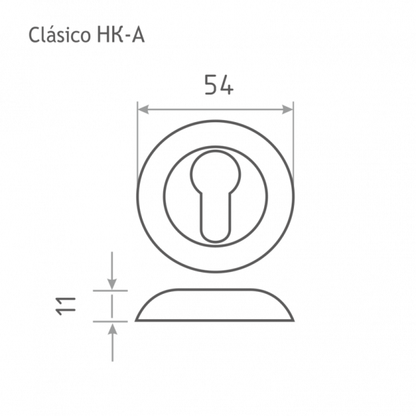 Накладка под ключ НК-А (золото) &quot;Нора-М&quot;