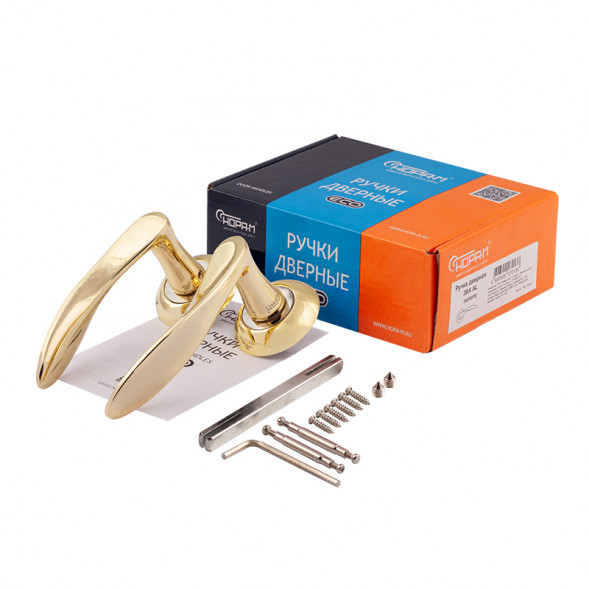 Ручка дверная AL 38A AL (хром)  &quot;Нора-М&quot;