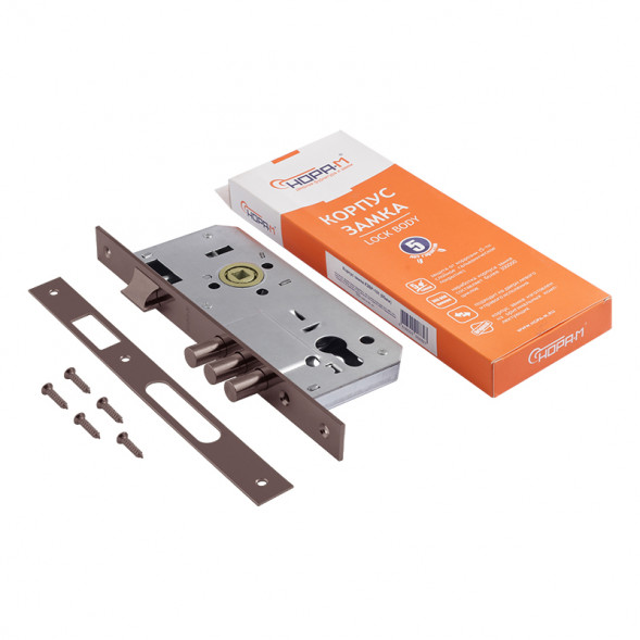 Корпус замка КЗВР-101 (85мм) (старая медь) НОРА-М