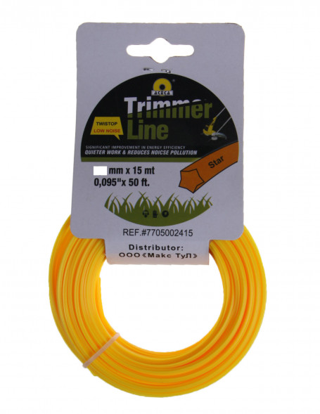 Леска для триммера звезда 4,0мм/15м (25шт)