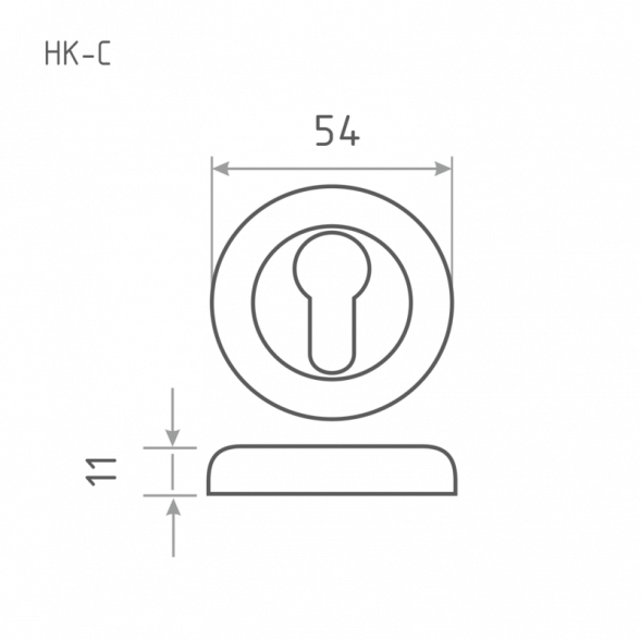 Накладка под ключ НК-С (золото) &quot;Нора-М&quot;