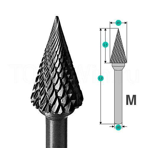 Борфреза твердосплавная MХ0817М08