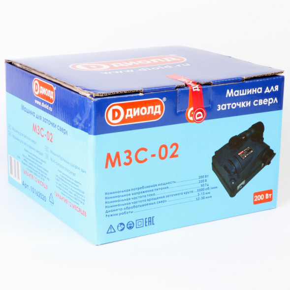 Машина для заточки сверл и ножей 200 Вт (МЗС-02) &quot;ДИОЛД&quot;
