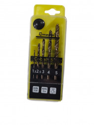 Набор сверл по металлу кобальт М35 5шт(1,5мм,2,5мм,3мм,4мм,5мм) "СПЕЦИАЛИСТ"