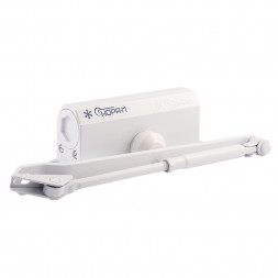 Доводчик №3s F бол. (до 80кг) (бел.) морозостойкий с фиксацией "Нора-М"