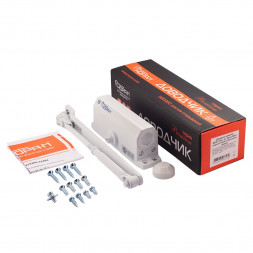 Доводчик №3s F бол. (до 80кг) (бел.) морозостойкий с фиксацией "Нора-М"