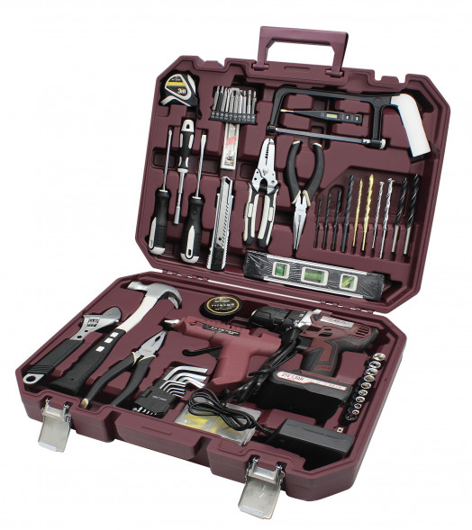 Набор инструментов CRESTTOOLS для домашнего использования 148 шт Electric Drill (14V) (3шт)