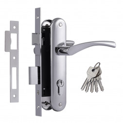 Замок врезной №100-70 Л (хром)  &quot;Нора-М&quot;