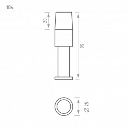 Ограничитель дверной 104 (мат.зол.)  &quot;Нора-М&quot;