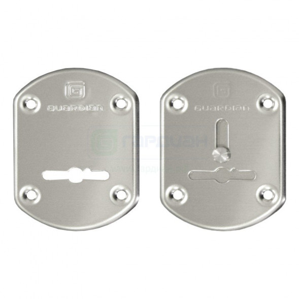 Накладка ГХ 21 п/сув. на 4 крепления (хром)  Гардиан