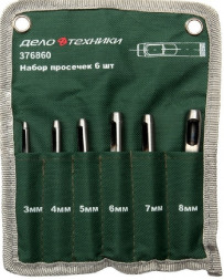 376860 Набор просечек 6 предм.(3,4,5,6,7,8 мм)
