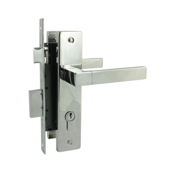 Замок врезной №109-70 Л (хром)  &quot;Нора-М&quot;