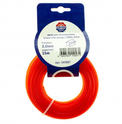 Леска для газонокосилки звезда красная 3,0мм/15м СЕБ