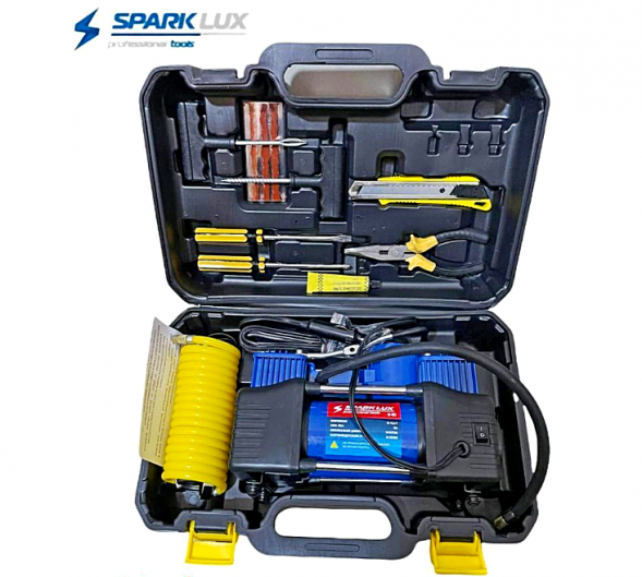 Автокомпрессор 2 цилиндер в кейсе X-pert