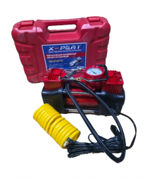 Автокомпрессор 2 цилиндер в кейсе X-pert