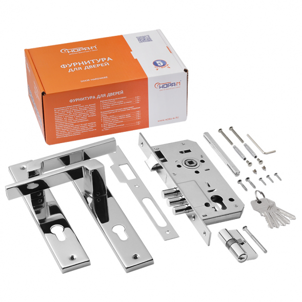 Замок врез. N111-85 M (хром)