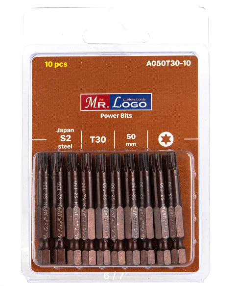 Насадки Mr.Logo 50T30 (S2) на блистере JAPAN (10шт)