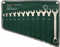 511123 Набор ключей комбинированных -12шт.(6,8,10,12,13,14,15,16,17,18,19,22(ЕВРО) тетрон сумка