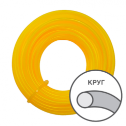 Леска для газонокосилки NEW желтый круг 4,0мм/10м