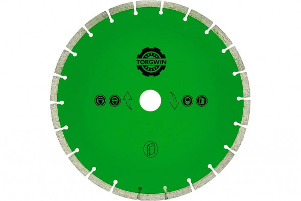 Диск алмазный сегмент 350*10*25,4 СЕБ/TORGWIN
