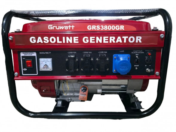 Бензиновый гибридный генератор (газ-бензин) GRS3800GR	 GRUWATT