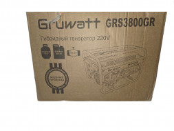 Бензиновый гибридный генератор (газ-бензин) GRS3800GR	 GRUWATT