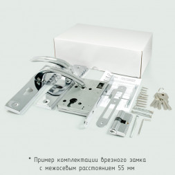 Замок врезной 94-55 мм (золото)