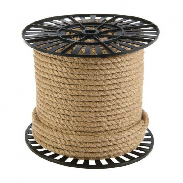 Канат джутовый крученый 16мм 4 пр. (70м)