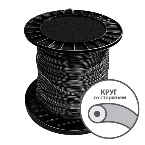 Леска (бухта) NEW серебро 2,7мм*140м круг с графитовым наполнителем Duoline