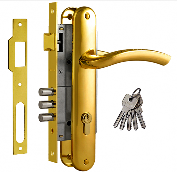 Замок врез. N96-85 М  (золото)  &quot;Нора-М&quot;