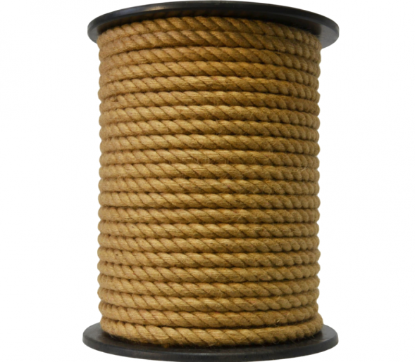 Канат джутовый крученый 18мм 4 пр.  (70м бобина )