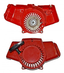 Стартер красный для китайской бензокосы с верхним бачком (33-52сс)