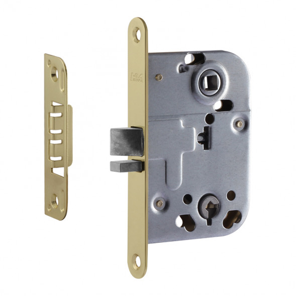 Корпус замка КЗВ-114 (72мм) (латунь полир.)  &quot;Нора-М&quot;