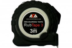 Рулетка ударопрочная ADA Rud Tape 3 с полимерным покрытием ленты (сталь, с двумя СТОПами, 3м)
