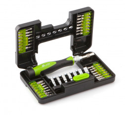 786137 Отвертка цанговая для точных работ сбитами 1/8&quot;, 37 предм.