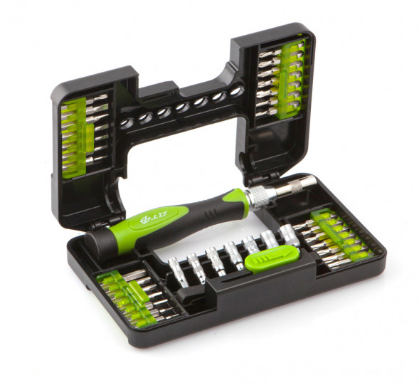 786137 Отвертка цанговая для точных работ сбитами 1/8&quot;, 37 предм.