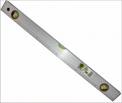 Уровень строительный алюминиевый, 3 глазка, 60см ON