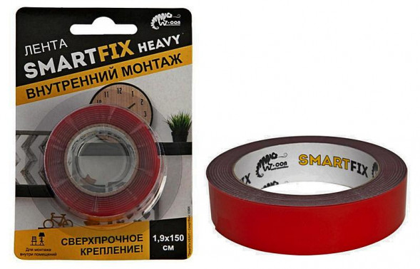 Сверхсильная монтажная лента W-con SmartFix HEAVY, 1,5*150см, прозрачная
