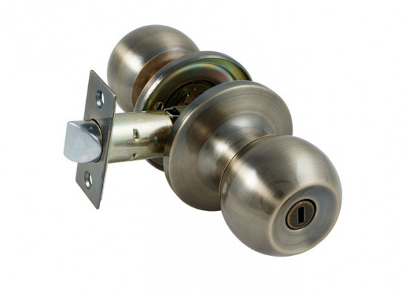 Защелка дверная S-Locked 6072 - 03-ВК AB бронза фиксатор