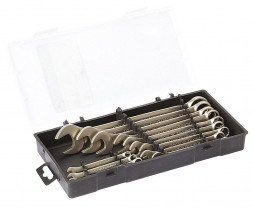511125 Набор ключей комбинированных -12шт.(6-14,17,19,22) в пластик.короб.