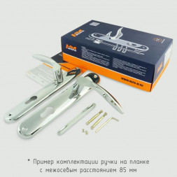 Ручка двер. на планке 96-85мм (золото) &quot;Нора-М&quot;